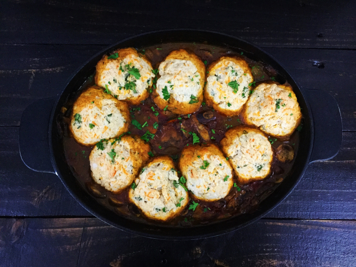 Low Carb Program One Pot Wonders Beef Stew with Herb Dumplings